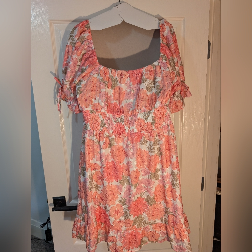 Adelyn Rae Pink Floral Dress - Picture 9 of 10